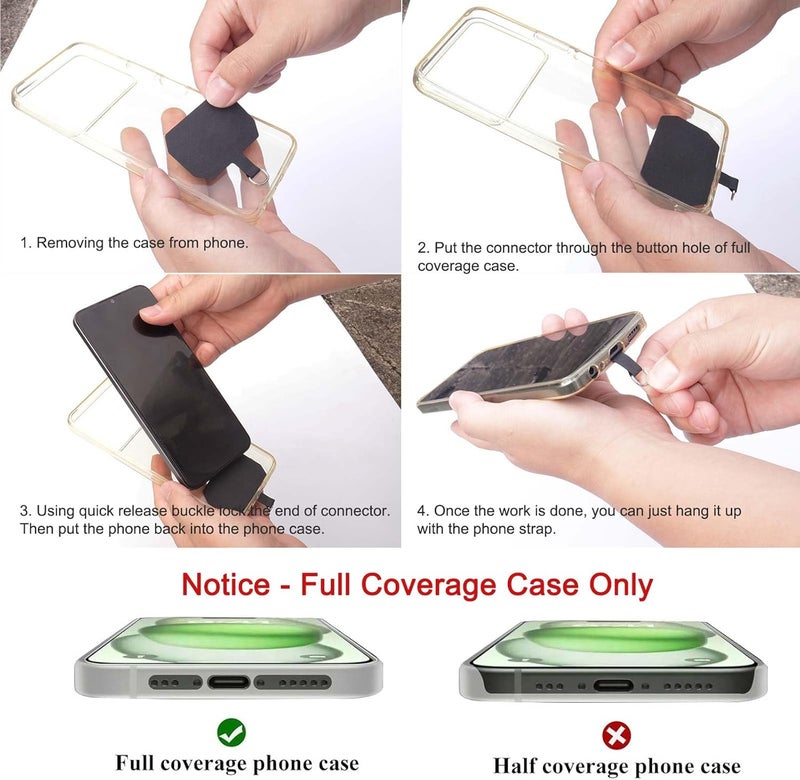 POHFP Cell Phone Lanyard with No Phone Case, Adjustable Phone Lanyard for Keys/ID/Wallet etc. - Image 4